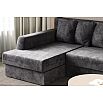 Диван угловой левый Марго 1 (27) (УЛ) серый велюр