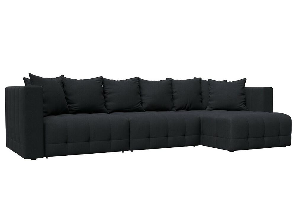 

Диван угловой Лига-052 НПБ Лонг угол универсальный Замша JOLY 16 темно-серый