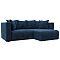 Диван угловой лига-052 нпб угол универсальный велюр brut 11 синий еврокнижка