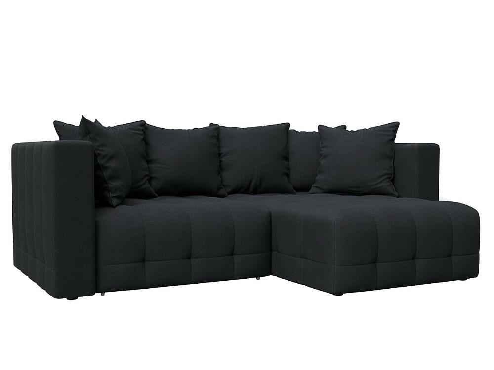 

Диван угловой Лига-052 НПБ угол универсальный Замша JOLY 16 темно-серый