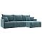 Диван угловой лига-054 нпб угол универсальный велюр seven 113 бирюзовый еврокнижка