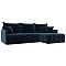 Диван угловой лига-054 нпб угол универсальный велюр tower 13 синий еврокнижка