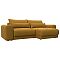 Диван угловой Лига-056 НПБ угол универсальный Велюр BRUT 10 желтый