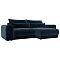 Диван угловой Лига-056 НПБ угол универсальный Велюр TOWER 13 синий