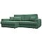Диван угловой лига-057 нпб угол левый рогожка амур 11 зеленый еврокнижка