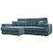 Диван угловой Лига-057 НПБ угол левый Велюр SEVEN 113 бирюзовый