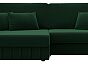 Диван угловой лига-057 нпб угол левый велюр seven 626 зеленый еврокнижка