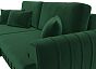 Диван угловой лига-057 нпб угол левый велюр seven 626 зеленый еврокнижка