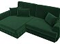 Диван угловой лига-057 нпб угол левый велюр seven 626 зеленый еврокнижка