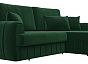Диван угловой лига-057 нпб угол правый велюр seven 626 зеленый еврокнижка