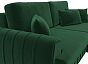 Диван угловой лига-057 нпб угол правый велюр seven 626 зеленый еврокнижка
