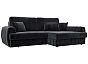 Диван угловой лига-057 нпб угол правый велюр tower 11 темно-серый еврокнижка