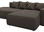 Диван угловой лига-065 угол правый рогожка амур 05 коричневый еврокнижка