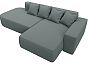 Диван угловой лига-065 угол правый рогожка амур 07 серый еврокнижка