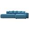 Диван угловой лига-065 угол правый рогожка амур 10 голубой еврокнижка