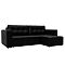 Диван угловой Лига-075 угол универсальный Экокожа GRIFON 18 черный