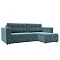 Диван угловой лига-075 угол универсальный велюр seven 113 бирюзовый еврокнижка
