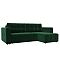 Диван угловой лига-075 угол универсальный велюр seven 626 зеленый еврокнижка