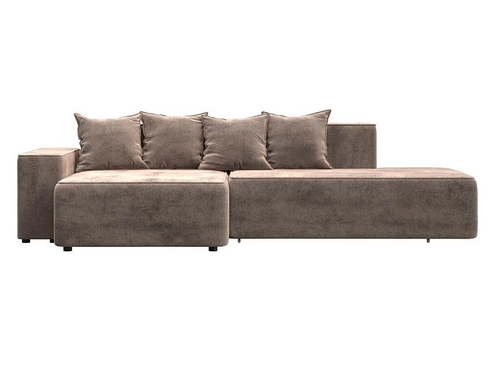 

Диван угловой Лига-079 угол левый Велюр TOWER 05 бежевый