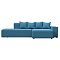 Диван угловой лига-079 угол правый рогожка амур 10 голубой еврокнижка