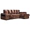 Диван угловой Марго 1 (30) правый угол Велюр Коричневый