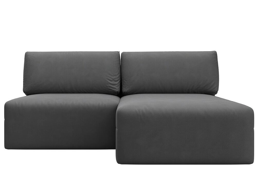 

Диван угловой модульный Лига-060 НПБ угол универсальный Замша JOLY 13 серый