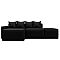 Диван угловой модульный лига-063 угол левый экокожа grifon 18 черный без механизма