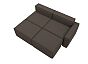 Диван угловой модульный лига-063 угол правый рогожка амур 05 коричневый без механизма