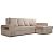 Диван угловой правый Марго 1 (26) (УП) бежевый велюр