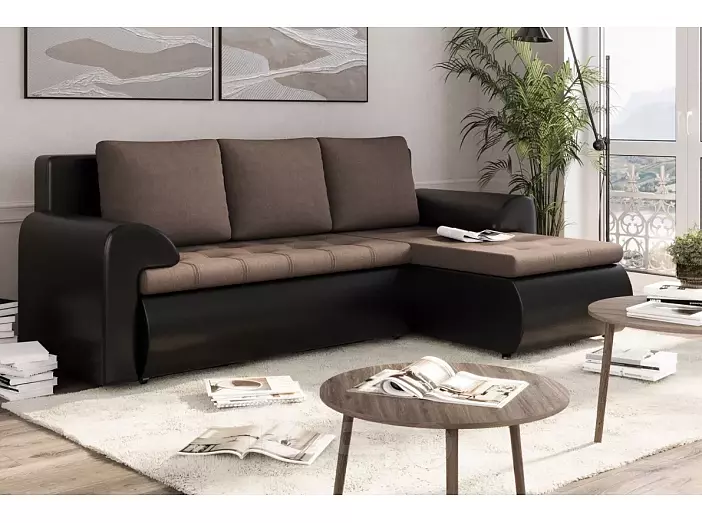 Диван угловой правый цезарь (14) toronto34/kolej cp 536 еврокнижка