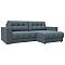 Диван угловой с декором лига-049 нпб велюр ness 12 серый еврокнижка