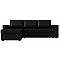 Диван угловой Траумберг Лайт левый  Экокожа Черный