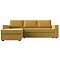 Диван угловой Траумберг Лайт левый  Микровельвет Желтый