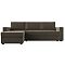 Диван угловой Траумберг Лайт левый  Велюр Коричневый
