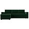 Диван угловой Траумберг Лайт левый  Велюр Зеленый