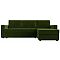 Диван угловой Траумберг Лайт правый  Микровельвет Зеленый