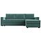 Диван угловой Траумберг Лайт правый  Велюр Бирюзовый Диван угловой Траумберг Лайт правый  Велюр Бирюзовый