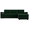 Диван угловой Траумберг Лайт правый  Велюр Зеленый Диван угловой Траумберг Лайт правый  Велюр Зеленый