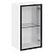 Фасад со стеклом Ф-20 AL в алюминиевой рамке Черный
