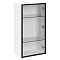 Фасад высокий со стеклом Ф-30Н AL в алюминиевой рамке Черный