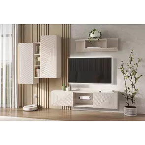 Флэш Шкаф подвесной комбинированный (Кашемир, Кашемир)