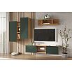 Флэш Тумба ТВ подвесная (Браш Мени Грин, Дуб Крафт)
