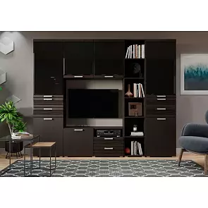 Гостиная Асти Вариант №1 (Шоколад, Венге)