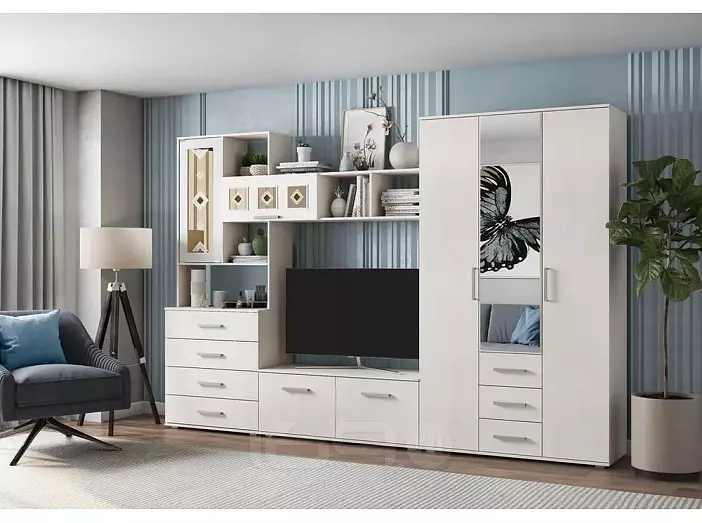 Гостиная Белла (гостиная) (Сандал светлый, Сандал светлый)