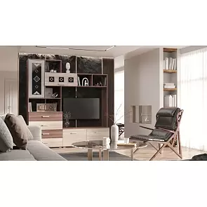 Гостиная Белла (гостиная) (Ясень шимо светлый/Ясень шимо темный, Ясень шимо темный)