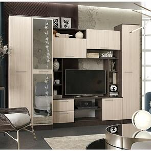 Гостиная Флора (Дуб беленый, Венге)