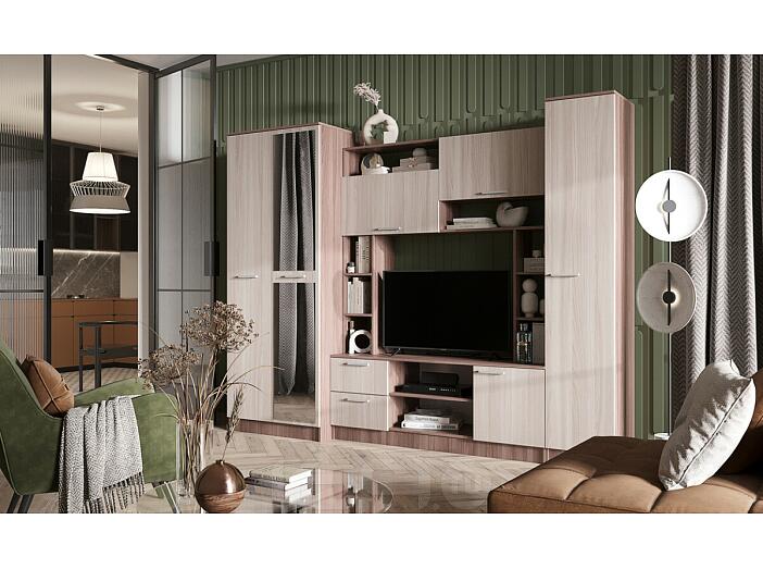 Гостиная Флора (Ясень шимо светлый, Ясень шимо темный)