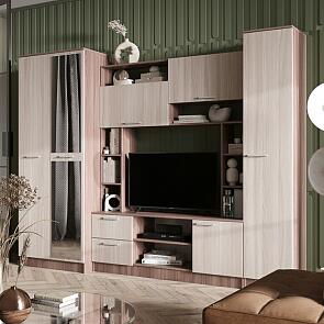 Гостиная Флора (Ясень шимо светлый, Ясень шимо темный)