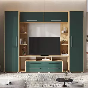 Гостиная Гармония  (Браш Мени Грин, Дуб Крафт)