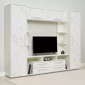 Гостиная Гармония  (Мрамор Золото, Белый)